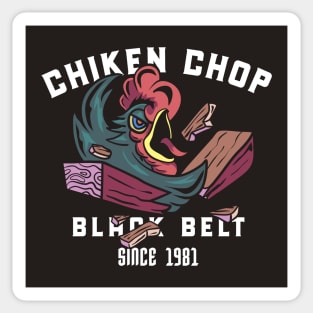 Karate Chicken Chop Sticker